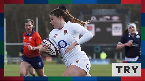 Womens Six Nations Brilliant Jess Breachs Solo Try As England Thrash Scotland 52 10 Bbc Sport