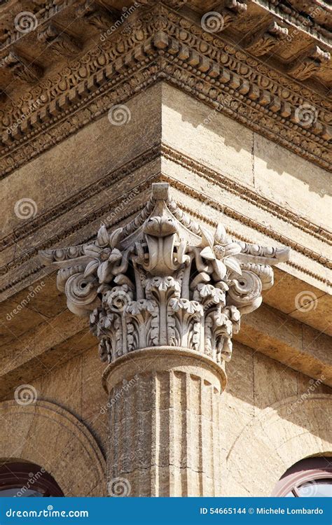 Neoclassical Architecture Corinthian Capital Stock Photo Image Of