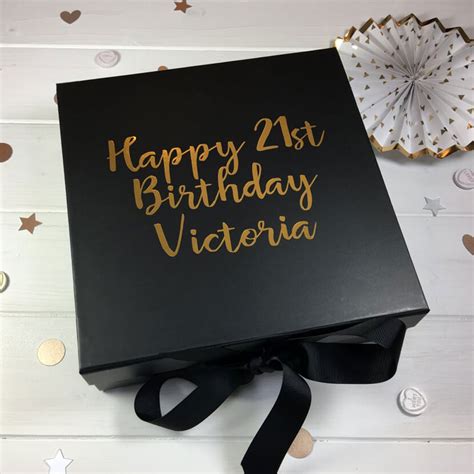 Dad will love receiving a personalized, thoughtful gift that he can look at for years to come. Happy Birthday Personalised Name and Age Luxury Gift Box ...