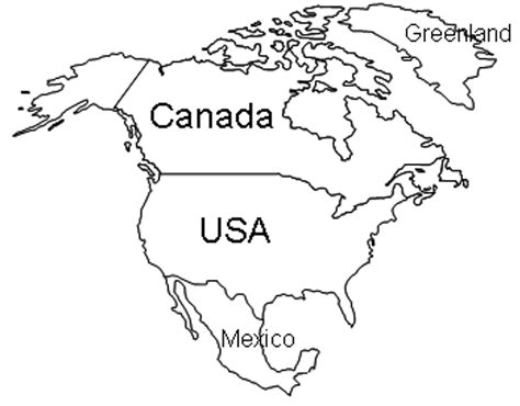 Map Of North America But The Names Are Switched Out To Countries That