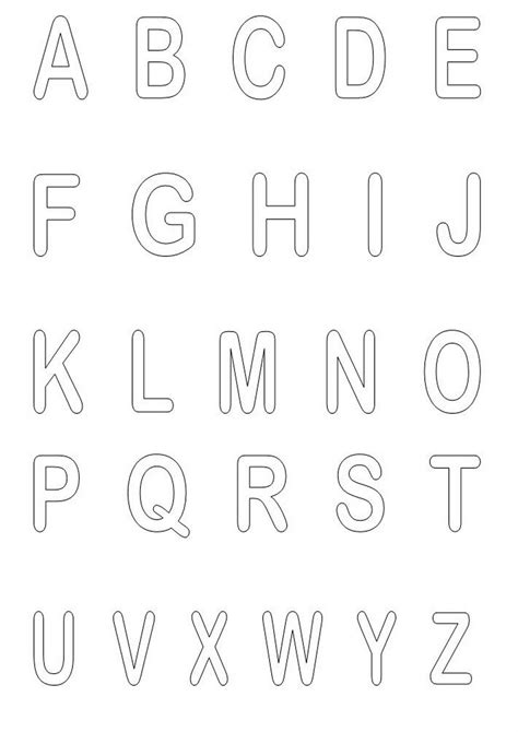 Desenhos Letras Alfabeto Alfabeto Completo Para Imprimir Alfabeto