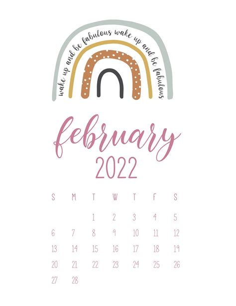 Printable Calendar 2022 Cute Printable World Holiday