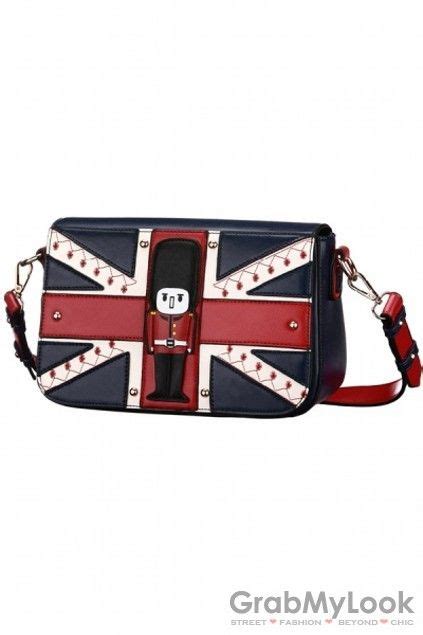 Grabmylook Union Jack Uk Flag Studs Shoulder Strap Handbag Bag Uk Flag