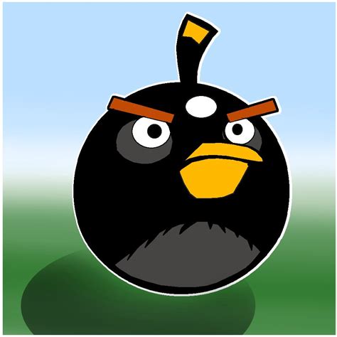 How To Draw The Black Angry Bird At How To Draw