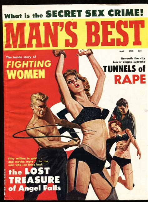 Man S Best Nazi Whips Bound Babe On Cover Pulp Mag Comic