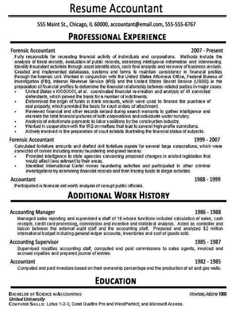 accountant resume  sample