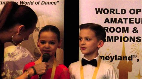 2013 Wdc Al World Championship Juvenile U10 Latin Winners Interview