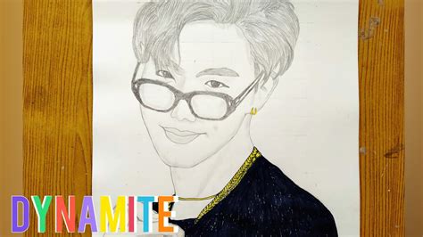 Drawing Bts J Hope방탄소년단from Dynamite Mvhow To Draw Jhope Sketch