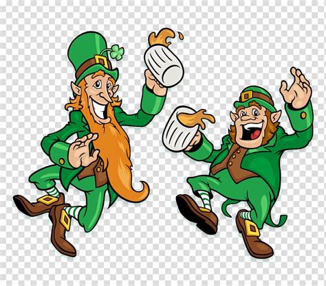 Leprechauns primarily wear green and gold colors. Leprechaun clipart beer png, Leprechaun beer png ...