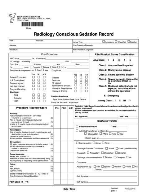 Moderate Sedation Documentation Template Fill Out And Sign Online Dochub
