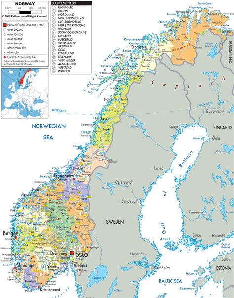 Map Of Norway Norway Norway Map Holidays In Norway