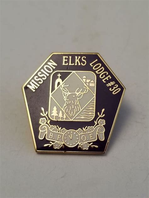 Elks Mission Lodge 30 Lapel Pin 241 EBay Lapel Pins Pin Mission