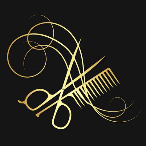 Scissors And Combs Backgrounds Illustrations Royalty Free Vector