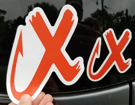Xfactor Tackle Red X Stickers