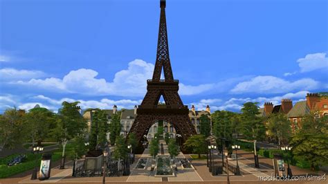 Eiffel Tower Sims 4 House Mod Modshost