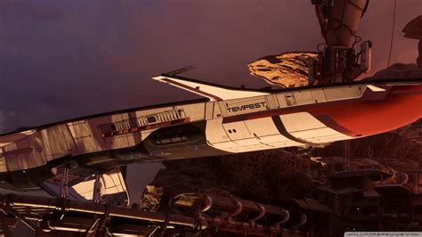 Mass Effect Andromeda Ship Ultra Hd Desktop Background Wallpaper For