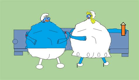 Hefty And Smurfette Are Full By Alexb On DeviantArt