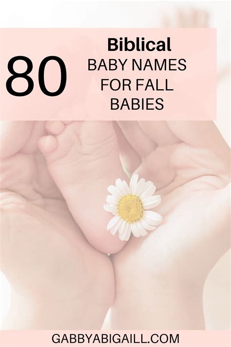 80 Cute Rare Biblical Baby Names GABBYABIGAILL Baby Names Fall