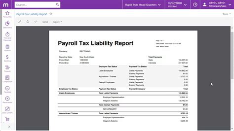 Payroll Tax Reporting Myob Advanced Youtube