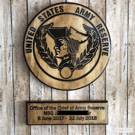 Wood Military Personalized Plaque Award Retirement T Etsy