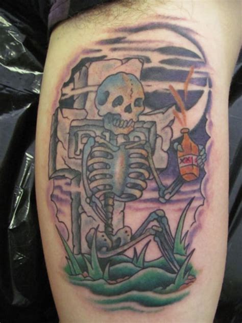 25 amazing graveyard and cemetery tattoos