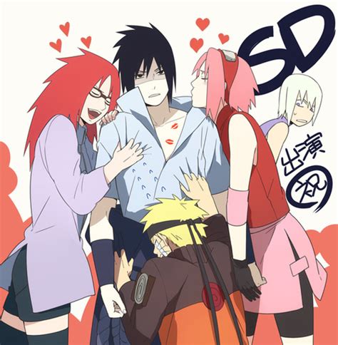 Sasuke Karin Sakura Naruto And Suigetsu Naruto Fan Art Fanpop