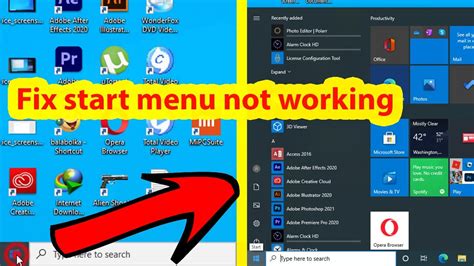 Windows 10 Start Menu Not Working After Update Youtube