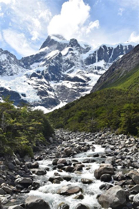 Patagonia Torres Del Paine National Park Mountains Landscape Chile
