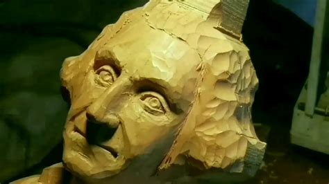 Woodcarving Portrait Of Washington Youtube