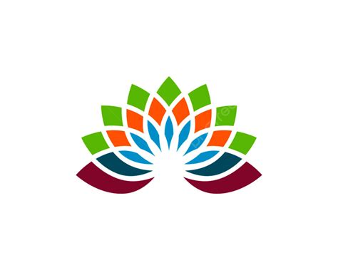 Gambar Logo Bunga Teratai Dan Ikon Template Vektor Simbol Agama Budha