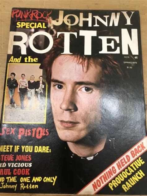 Vintage Punk Rock Special Magazine Photos Johnny Rotten Sex Pistols Spring 1978 25 00 Picclick