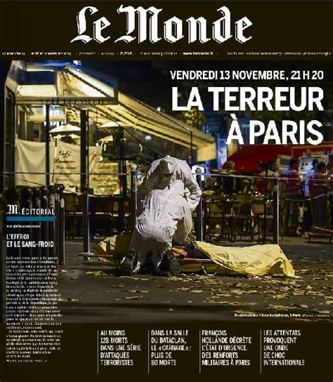 Las Portadas De Los Diarios Internacionales Después De Los Ataques En París
