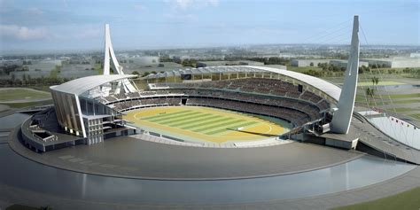 Use them in commercial designs under lifetime, perpetual & worldwide rights. Projekt: Morodok Techo National Stadium - Stadiony.net