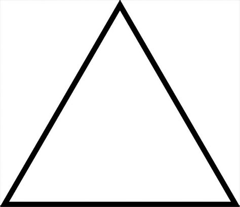 Triangle Coloring Pages Coloringbay