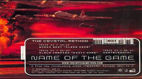 The Crystal Method - Name Of The Game (Instrumental) - YouTube