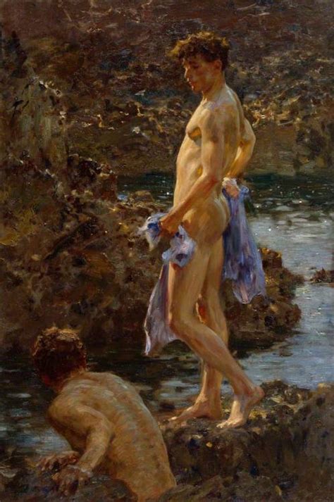 Boy In A Punt Painting By Henry Scott Tuke Hot Sex Picture