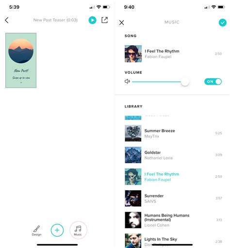 You can use the instagram music sticker to basically create a soundtrack for your story, and you even have control over exactly which part of a song you want to play. Easy Instagram Story Editor for iOS - Animoto
