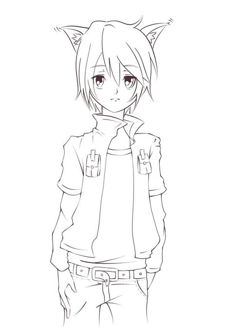 Printable Anime Boy Coloring Pages