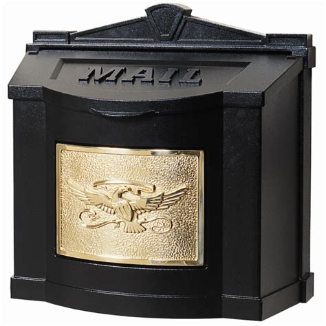 Browse our extensive inventory of secure mailboxes to find the design that works for you and your home. Buy Gaines WM-3 Wallmount Black with Brass Eagle Mailbox ...