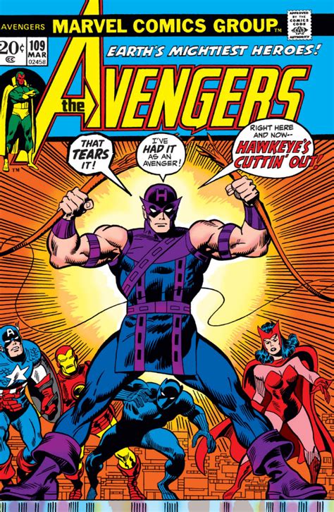 Avengers Vol 1 109 Marvel Database Fandom