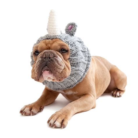 Rhino Dog Snood Knit Crochet Dog Hat Halloween Dog Costume Etsy