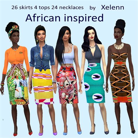 African Inspired Collection Sims 4 Clothing Sims 4 African Inspired