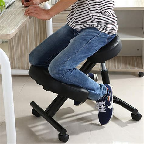 By opening your hip angle, tilting your pelvis forward, and engaging the core muscles, kneeling office chairs help you support your spine and build strength as. Ergonomic Kneeling Chair - Adjustable Height - Perfect for ...