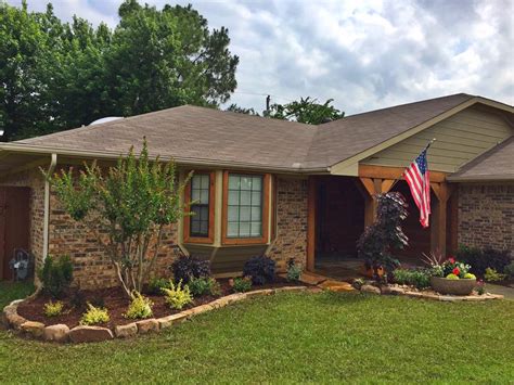 Porch addition ranch style home landscaping pictures of ranch style modular is a ranch home with the ranch style homes michelle gringeribrown jim brown discusses the columns to stonework and a. Ranch Style Landscape | Remodeling Contractor | Complete Solutions | Flower Mound, TX