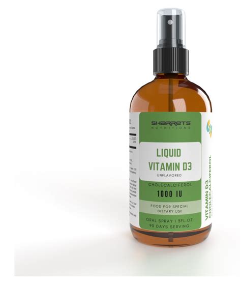 Incorporating the best vitamin d supplements into your wellness routine is essential to your body's overall health. SHARRETS NUTRITIONS Liquid Vitamin d3 1000 IU 90ml 1 fl oz ...