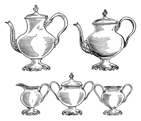 Vintage Teapot Drawing At Getdrawings Free Download
