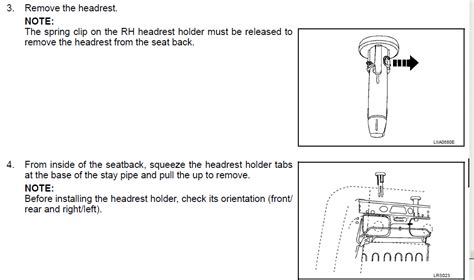 How To Remove The Front Seats Headrest From Quest 2004 I