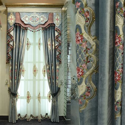 Custom Curtain Luxury European Style Living Room Curtains French