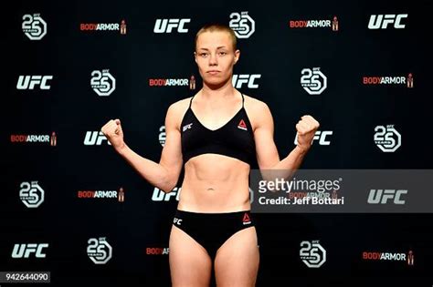 Ufc Strawweight Champion Rose Namajunas Poses On The Scale During The News Photo Getty Images