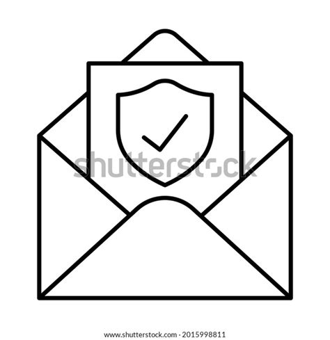 Encrypted Email Icon Which Can Easily Stock Vector Royalty Free